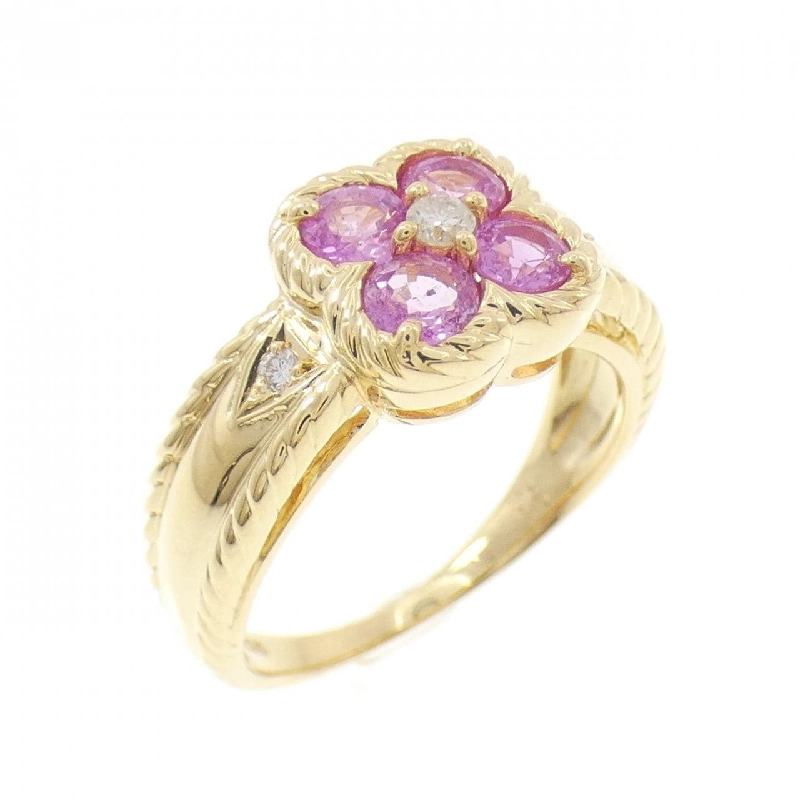 Nhẫn Sapphire Hoa K18YG 0.86CT - Hàng hiệu Chính hãng 852576