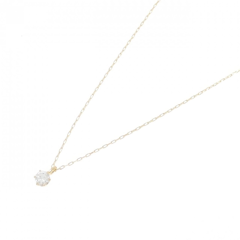 K18YG Solitaire Dây chuyền kim cương 0.10CT - Hàng hiệu Chính hãng 863749