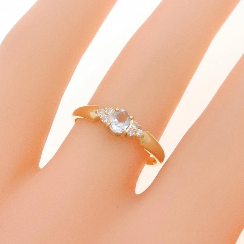 Nhẫn Aquamarine K18YG - Hàng hiệu Chính hãng 852753