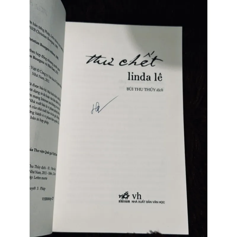 Thư chết - Linda Lê 776842