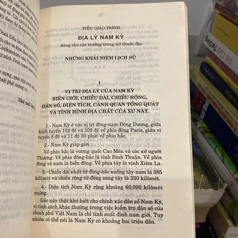 TIỂU GIÁO TRÌNH ĐỊA LÝ NAM KỲ, TRƯƠNG VĨNH KÝ, SONG NGỮ VIỆT - PHÁP (XB 1997) 561801