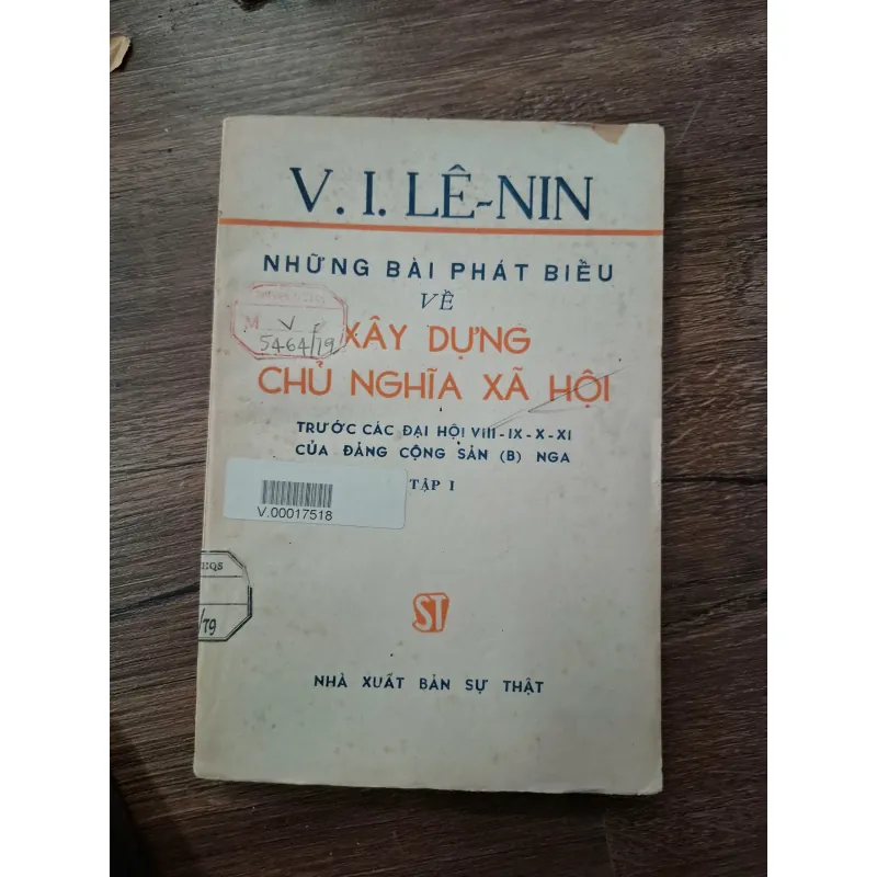 Những bài phát biểu về xây dựng chủ nghĩa xã hội (Tập I) - V.I. Lê-nin 713953