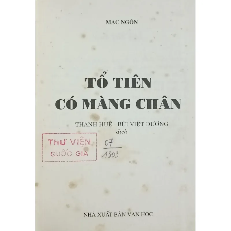 Tổ tiên có màng chân (Mạc Ngôn) 777824