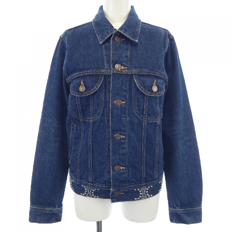 【Mã giảm giá】Áo khoác denim CELINE 636423