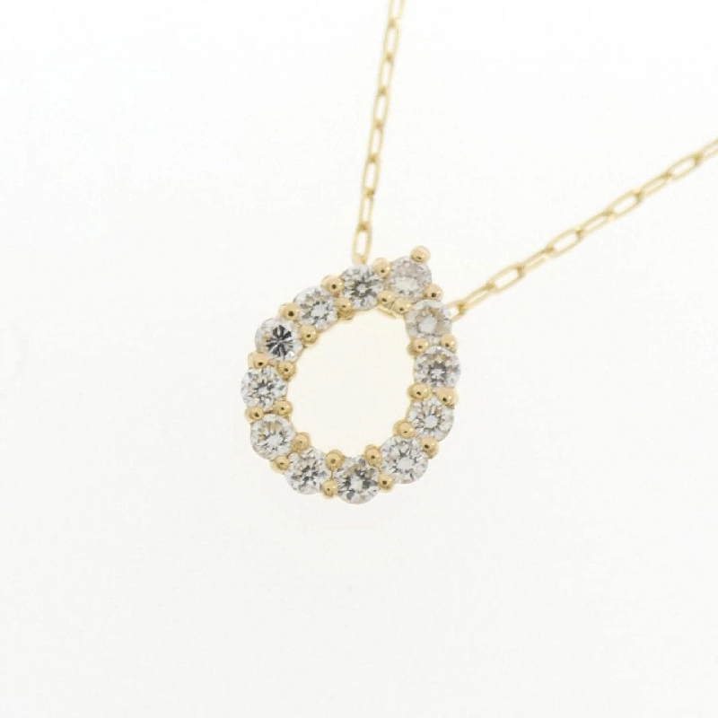 K18YG Dây chuyền kim cương 0.10CT - Hàng hiệu Chính hãng 862345