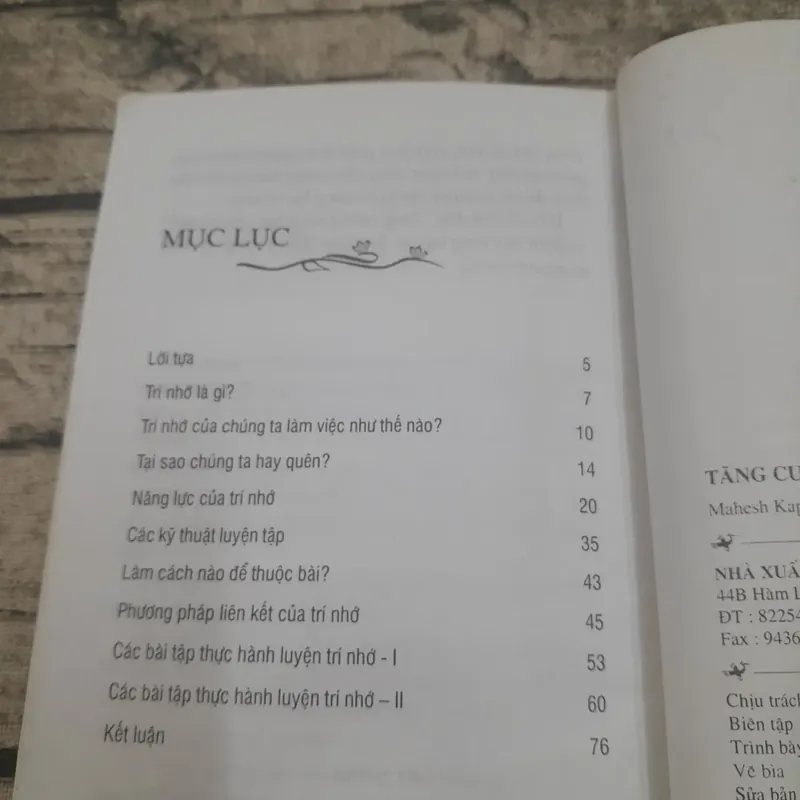 Tăng cường năng lực trí nhớ. Hồng Quế biên dịch 688817