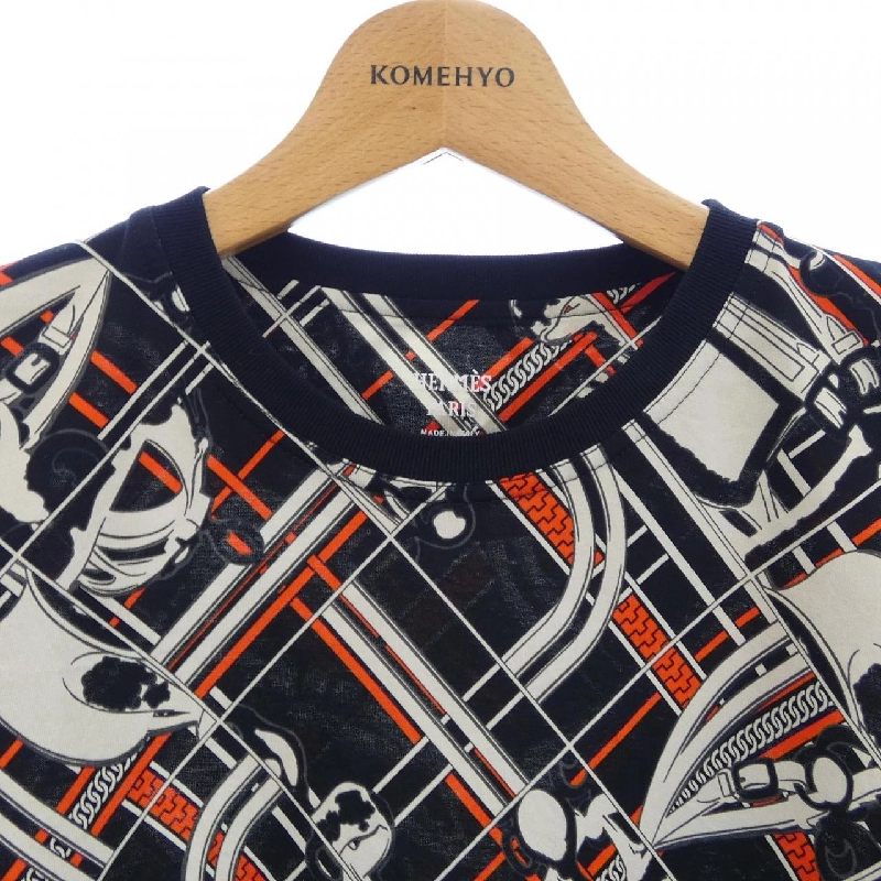 Áo thun HERMES EN DESORDRE ET CHAINES 3H4619DX - Hàng hiệu Authentic 774598