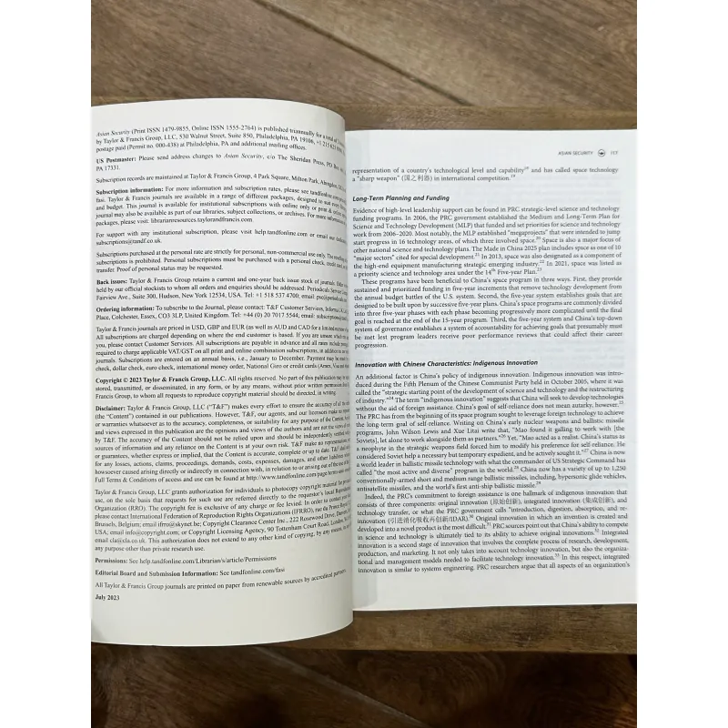 Asian Security (Vol 19 no 2 2023) 734872