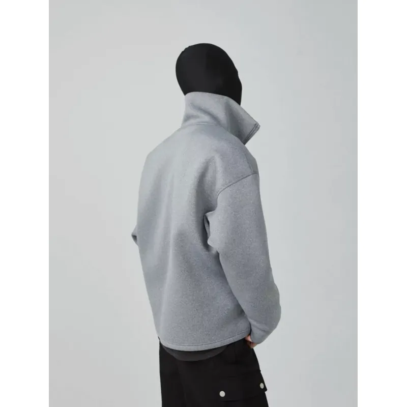 Áo sweatshirt cổ cao FRKM SCD 24SS màu xám, chất liệu cotton thoáng khí, đa năng 996575