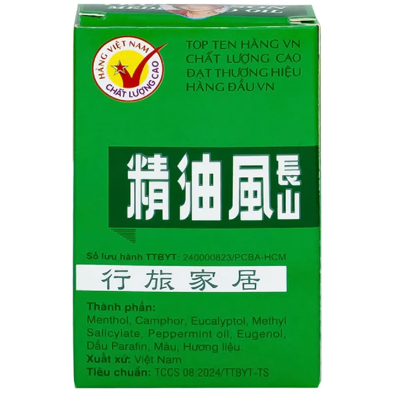 Dầu gió Trường Sơn 6ml giúp giảm cảm cúm, nghẹt mũi, chóng mặt, đau đầu 929829