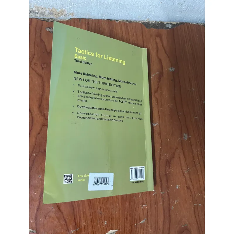 LUYỆN KỸ NĂNG NGHE TIẾNG ANH TRÌNH ĐỘ CƠ BẢN- TACTICS FOR LISTENING BASIC 730455