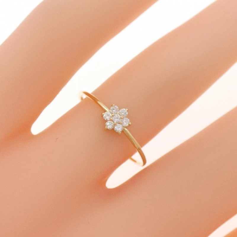 Nhẫn kim cương hoa K18YG 0.10CT - Hàng hiệu Chính hãng 854991