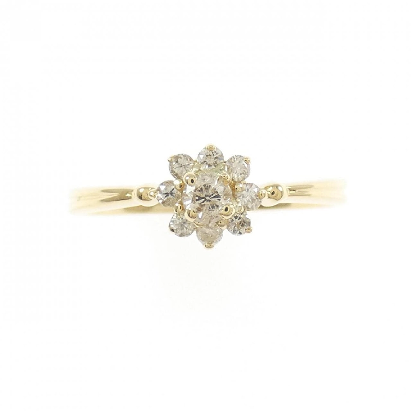 Nhẫn kim cương hoa K18YG 0.20CT - Hàng hiệu chính hãng 852091