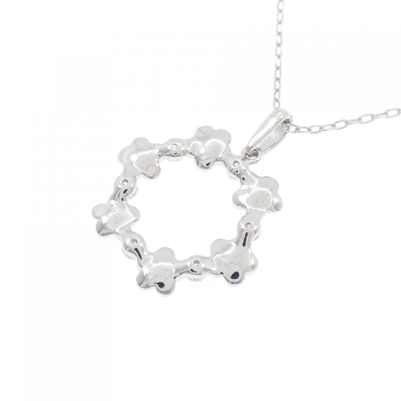 K18WG Hoa Kim Cương Dây Chuyền 0.25CT - Hàng hiệu Chính hãng 860262