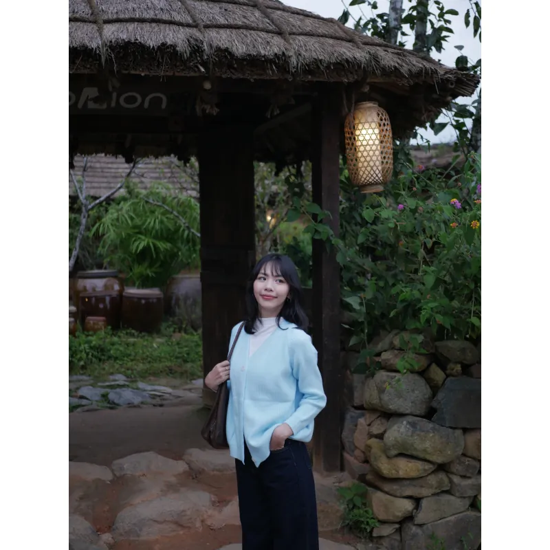 Áo khoác cardigan xanh dương 745607