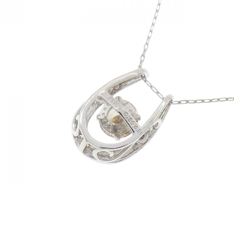 Dây chuyền kim cương PT900 hình móng ngựa 0.30CT - Hàng hiệu Authentic 859037