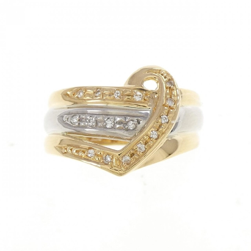 K18YG/PT900 Nhẫn Kim Cương - Hàng hiệu Chính hãng 854045