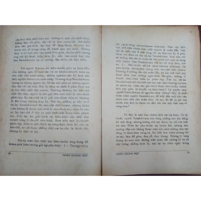 NHÂN CHỦNG HỌC VÀ LƯỢC KHẢO THÂN TỘC HỌC 194963