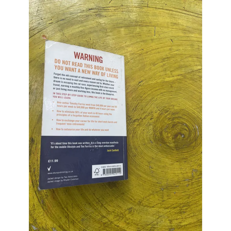 THE 4- HOUR WORK WEEK - TIMOTHY FERRISS 596620