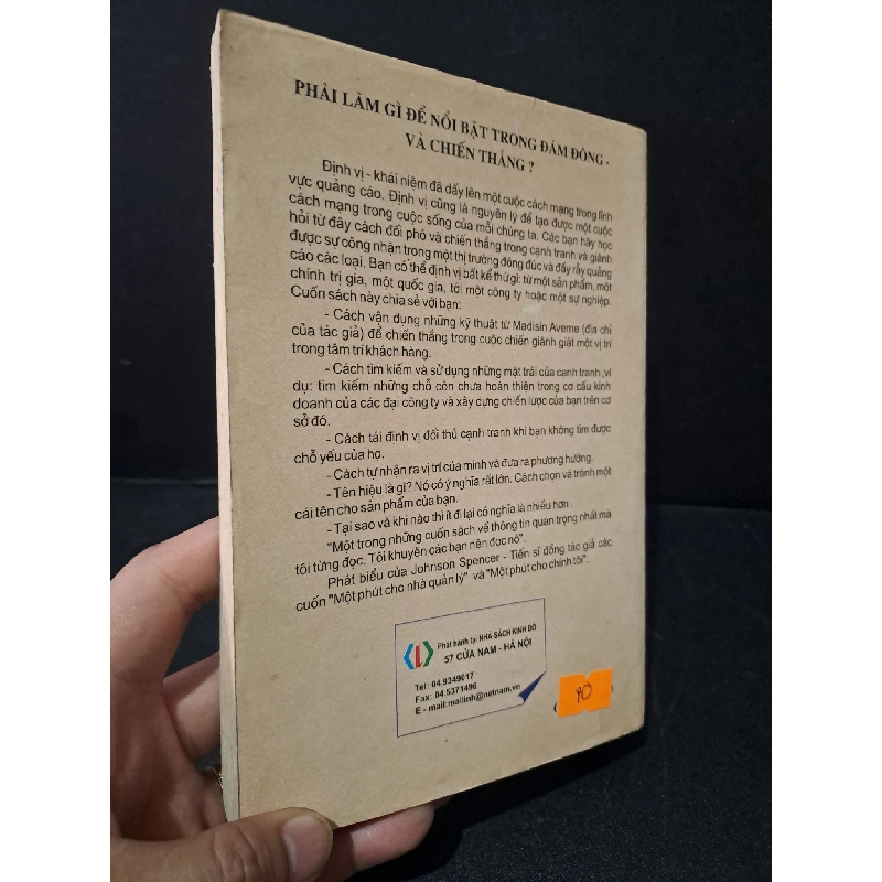 Định vị trận chiến về trí lực ngày nay mới 80% bẩn bìa, ố 2002 AI Ries and Jack Trout HCM1804 MARKETING KINH DOANH 919042