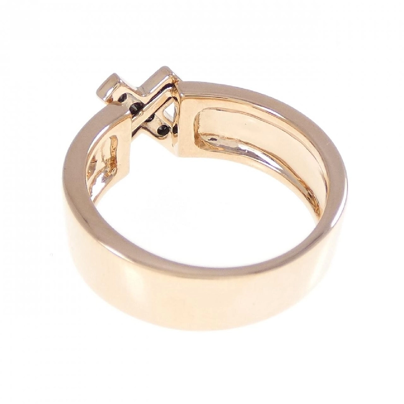 Nhẫn kim cương chéo K18PG/K18BG 0.13CT - Hàng hiệu chính hãng 849884