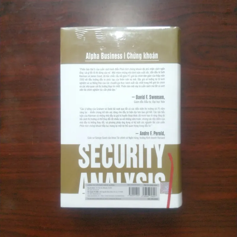 [Sách] Phân Tích Chứng Khoán (Full Seal) - Benjamin Graham 797885
