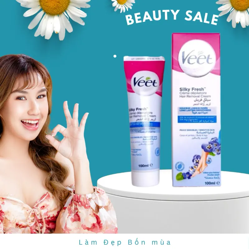 Kem tẩy lông Veet chính hãng nguyên tem 323549