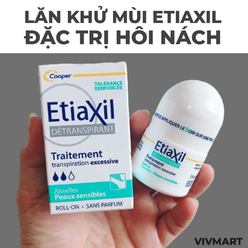 Lăn khử mùi EtiaXil chống mùi đặc trị dành cho da nhạy cảm (15ml) 174528