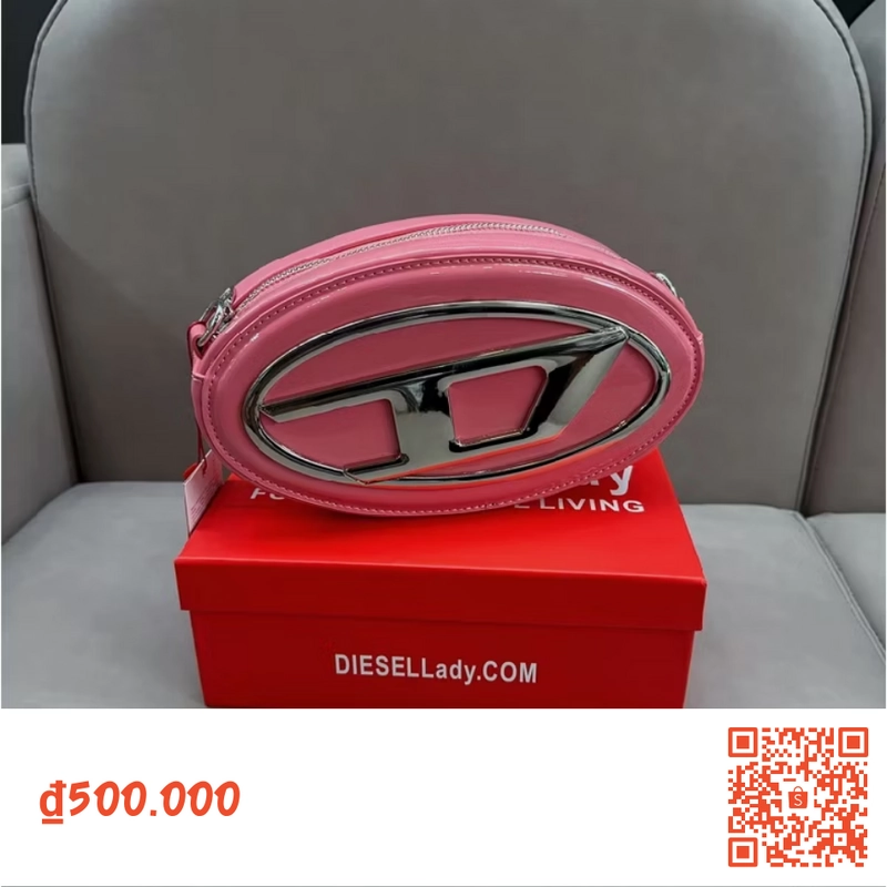 Túi chữ Diesel Denim cho nữ - Thiết kế độc đáo, chất liệu cao cấp - Bag, Len, Đeo Vai, Da  476405