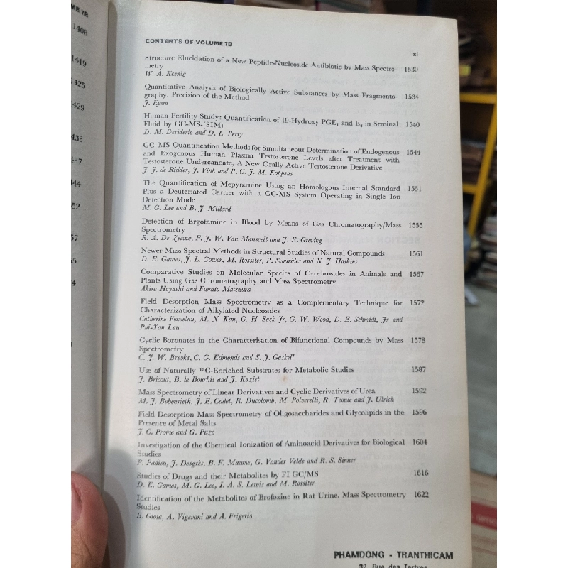 Advances in Mass Spectrometry (Volume 7B) - Edited by N. R. Daly 448814