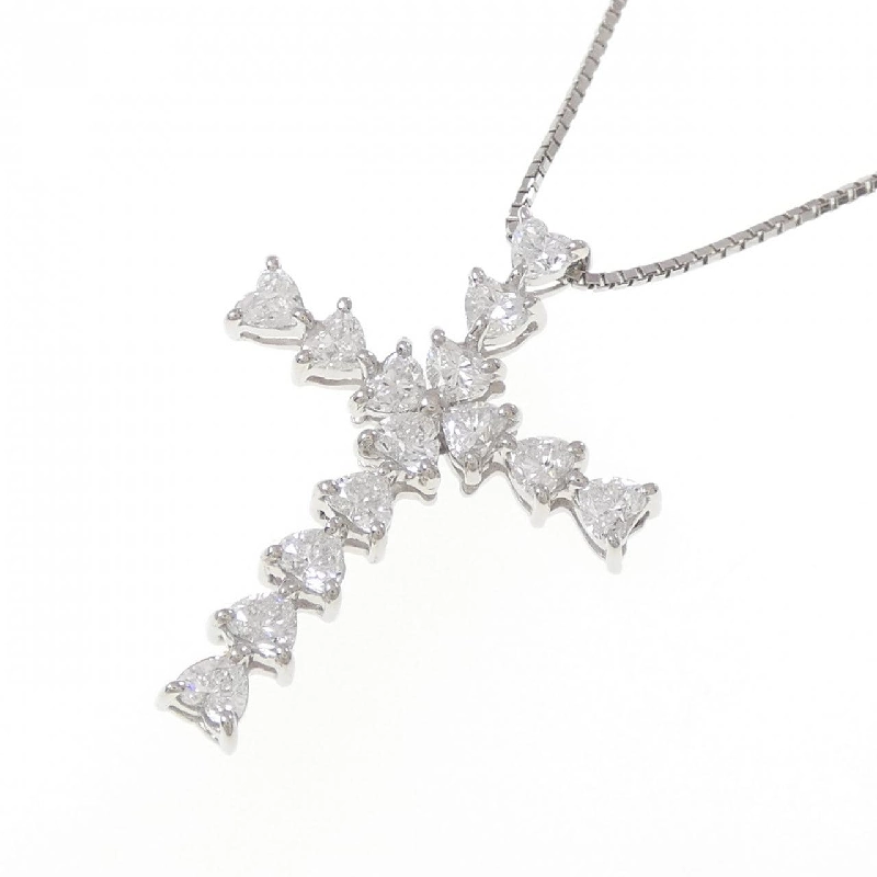 Dây chuyền kim cương PT900/PT850 1.501CT E VVS2-SI1 hình trái tim - Hàng hiệu Authentic 875454