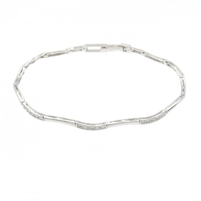 K18WG Vòng tay kim cương 0.15CT - Hàng hiệu Chính hãng 873626