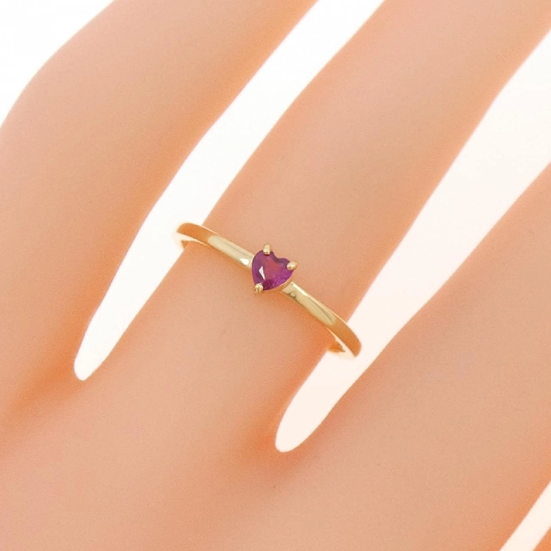 Nhẫn ruby hình trái tim K18YG 668793