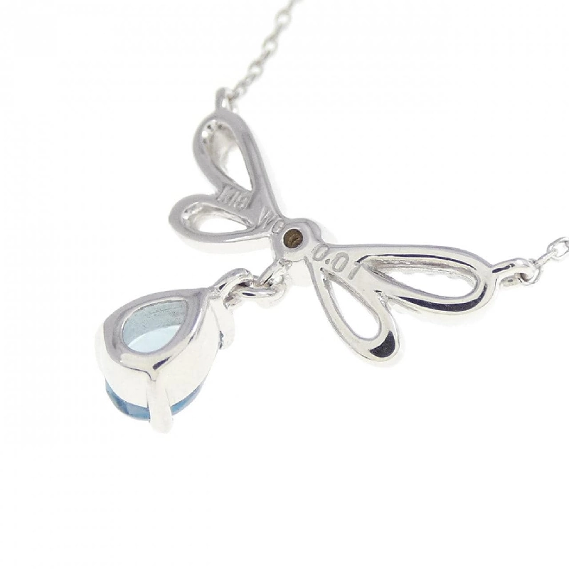 K18WG Blue Topaz Necklace - Hàng hiệu Authentic 865038