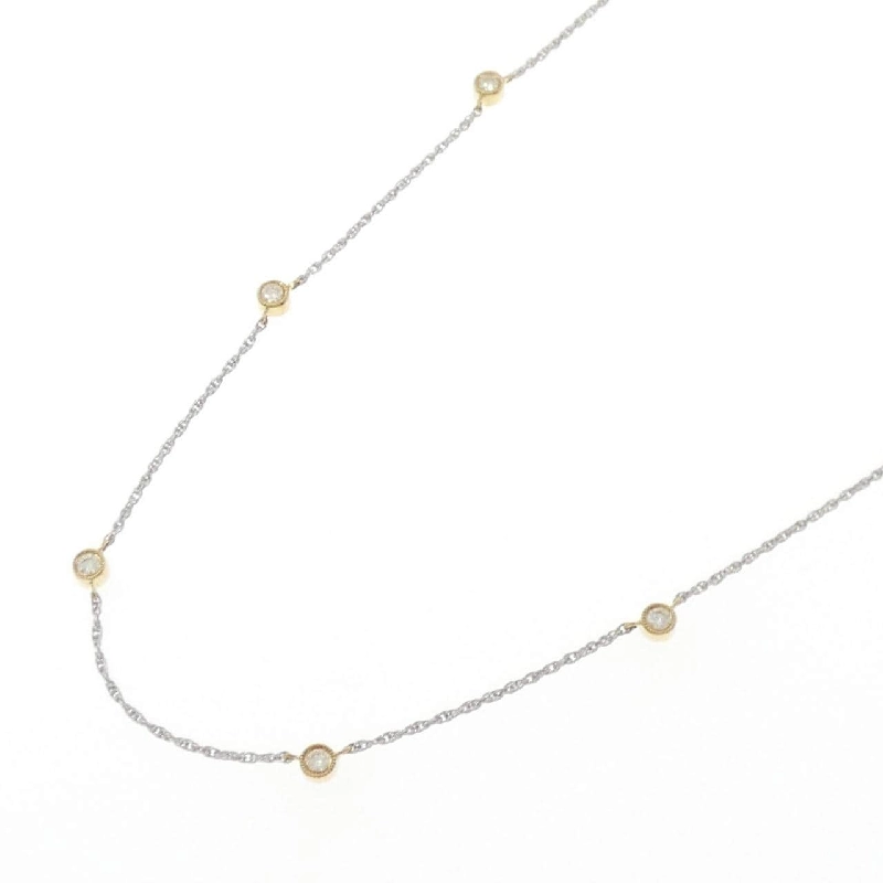 Dây chuyền kim cương K18YG/K18WG 0.27CT - Hàng hiệu Chính hãng 865081