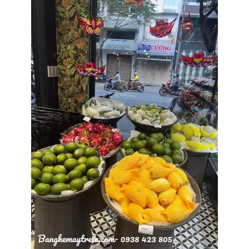 Sọt mây nhựa để trái cây hoa quả 695774