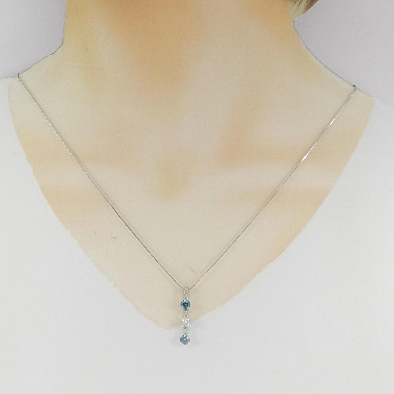 K18WG Dây chuyền kim cương 1.00CT - Hàng hiệu Chính hãng 860586