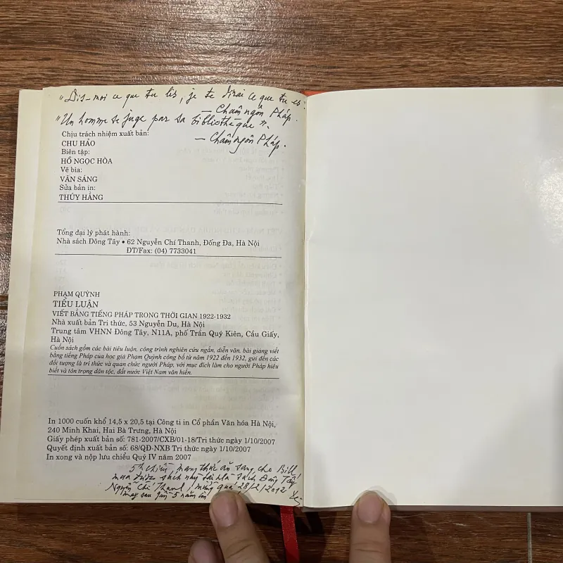 Tiểu Luận viết bằng tiếng Pháp trong thời gian 1922-1932 - Phạm Quỳnh. (10) 1002651