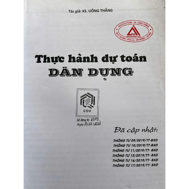 THỰC HÀNH DỰ TOÁN DÂN DỤNG 759974