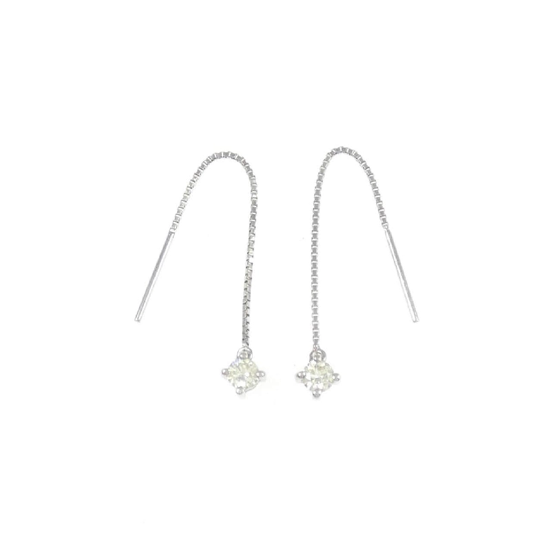 K18WG Bông tai kim cương 0.16CT - Hàng hiệu Chính hãng 868478