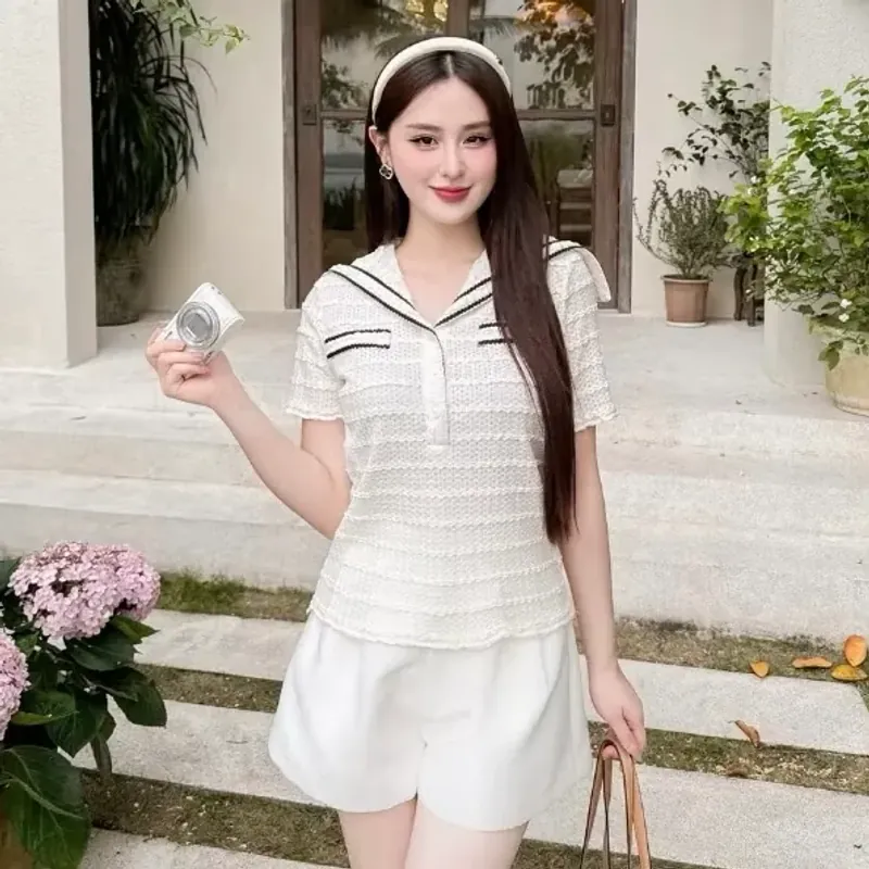 Áo dệt kim - màu be -size L 563877