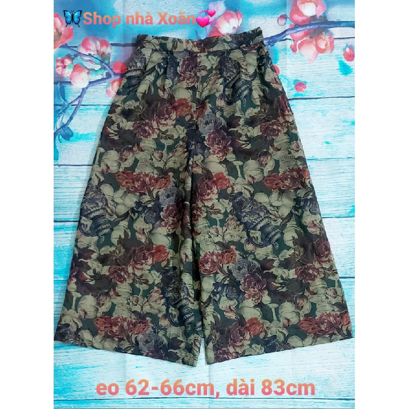 Quần Culottes Nhật họa tiết xinh 11347