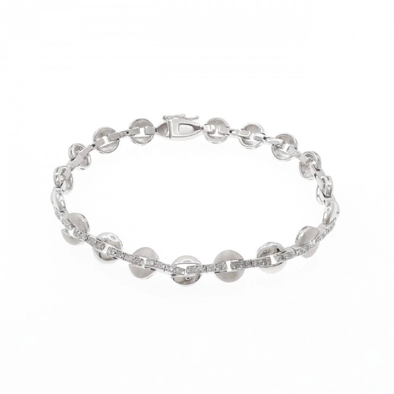 K18WG Vòng tay kim cương 0.30CT - Hàng hiệu Chính hãng 873055