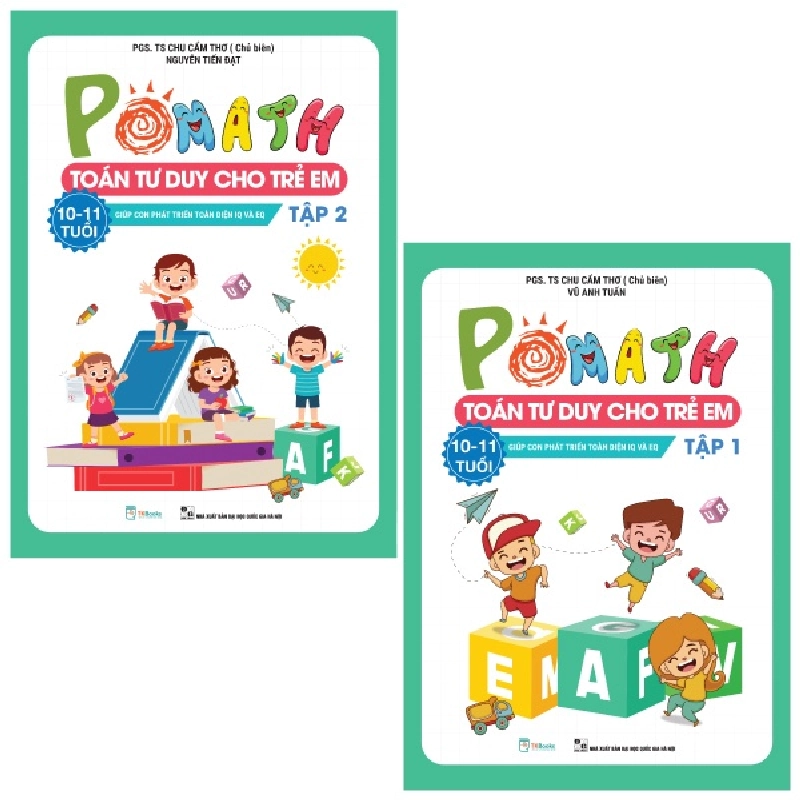 Pomath - Toán Tư Duy Cho Trẻ Em 10 - 11 Tuổi (Tập 1 + 2) (Bộ 2 Tập) (2022) - Chu Cẩm Thơ, Nguyễn Tiến Đạt, Vũ Anh Tuấn 743296