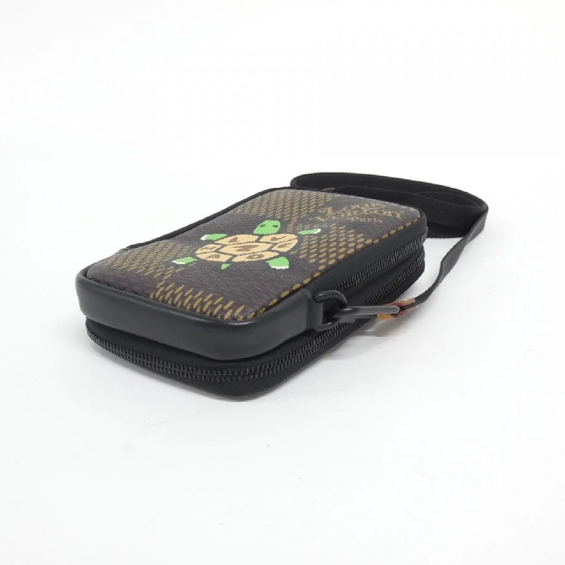 Túi đeo vai Louis Vuitton Damier Giant (LV Squared) Double Phone Pouch N40377 - Hàng hiệu Chính hãng 768905