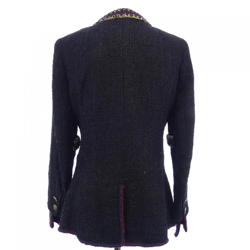 Jacket không cổ CHANEL P38673V29212 626733