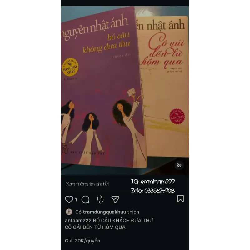 Sách Bồ câu không đưa thư - Truyện Nguyễn Nhật Ánh 957942