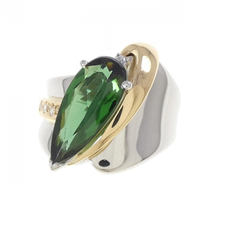 Nhẫn Tourmaline PT900/K18YG - Hàng hiệu Authentic 852124