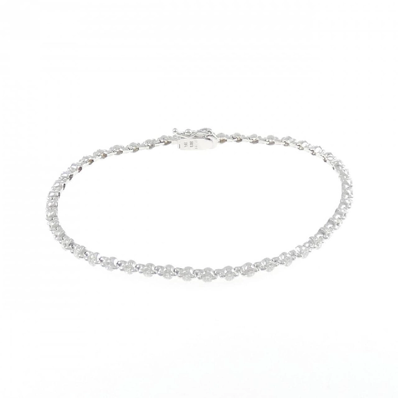 K18WG Vòng tay kim cương 2.00CT - Hàng hiệu Chính hãng 878536