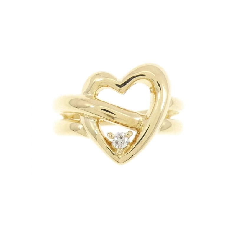 Nhẫn kim cương hình trái tim K18YG 0.03CT 672773